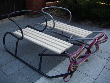 фото ориг. №8, Polish powerful metallic suspension beam standard with backrest