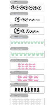 Наклейки на стены в виде сердечек и капель облаков