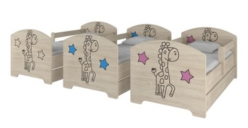 Детская кроватка OSKAR BABY BOO 140Х70 кокос-пена УЗОРЫ!!