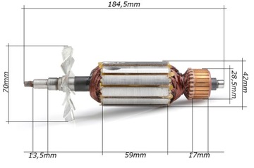 РОТОР ДЛЯ УНИВЕРСАЛЬНОЙ УШЛИФРОВКИ AG227 ​​РЕЗЬБА