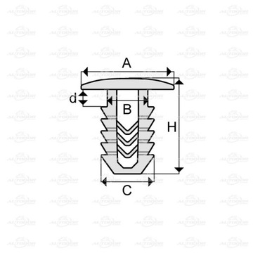 фото ориг. №2, Mercedes clips fasteners noise insulation motor