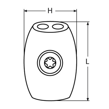 Zacisk linowy kubełkowy NIERDZEWNY INOX Kwasoodporny V4 2mm 5 szt.