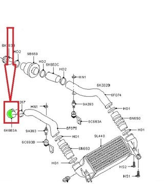 ШЛАНГ ТУРБО ТРУБКИ FORD TRANSIT CONNECT 1.8 5050743