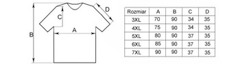 ФУТБОЛКА мужская большого размера 6XL, черная
