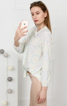 ПАСТЕЛЬНАЯ РУБАШКА МОДНЫЕ УЗОРЫ ОДИН РАЗМЕР S M L / X300