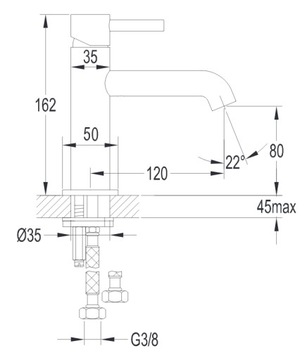 OMNIRES Y1210N CR РАКОВИНА FATTER Хром