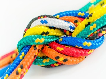 Lina Linka polipropylenowa pleciona żeglarska wytrzymała 10mm ŻÓŁTA 50m