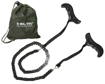 Mil-Tec RĘCZNA PIŁA ŁAŃCUCHOWA 73 cm + Pokrowiec
