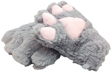 ПЕРЧАТКИ ПОЛНЫЙ МЕДВЕДЬ КОШАЧЬИ ЛАПКИ PL СЕРЫЕ