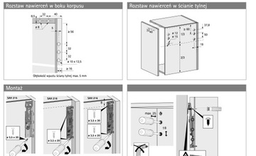 SAH 215 (P+L) Вешалка для шкафа SOLID, HETTICH