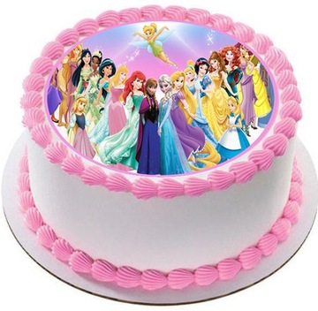 Opłatek GRUBY na TORT KSIĘŻNICZKI PRINCESS ZOSIA