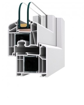 OKNO PCV 800 x 900 RU ORZECH DWUSTRONNY