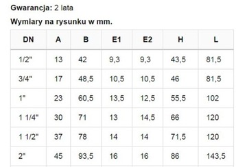 ШАРОВОЙ КРАН 1/2' С ПРОСТОЙ PN16 ВНУТРЕННИЙ/ВНУТРЕННИЙ РУЧКА