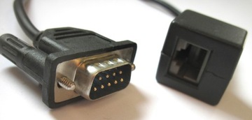 ADAPTER gniazdo RJ45 na RS232 przejściówka 9 pin