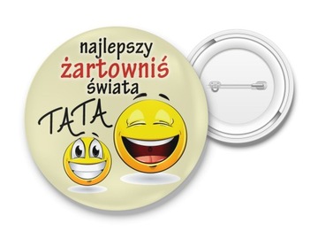 PRZYPINKA DZIEŃ OJCA TATY GALERIA WZORÓW 56mm