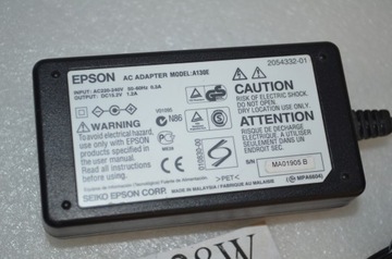 ОРИГИНАЛЬНЫЙ БЛОК ПИТАНИЯ EPSON A130E 15,2В 1,2А