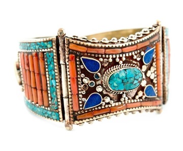 TYBETAŃSKA BRANSOLETKA - RĘKODZIEŁO UNIKAT