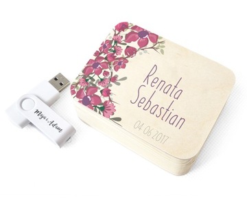 Pendrive w szkatułce na zdjęcia ze Ślubu Wesela 16