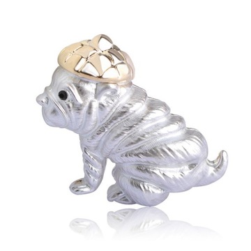 LUX BROSZKA PIES SHAR PEI POZAŁACANA PUDEŁKO