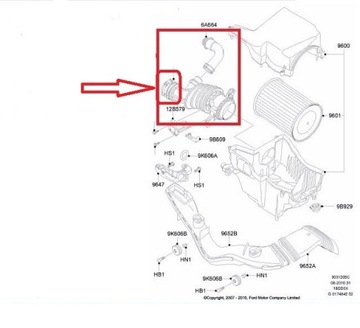 ШЛАНГ ВОЗДУШНОГО ФИЛЬТРА FORD FOCUS 7M51-9A673-EJ