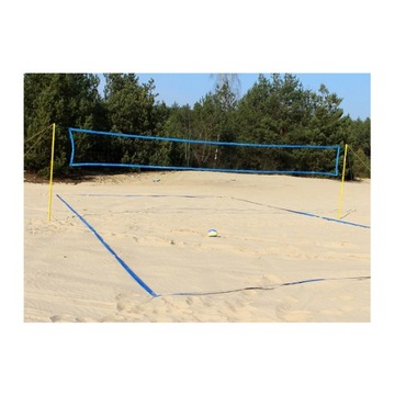 Лента площадки для пляжного волейбола 5 см, красная D