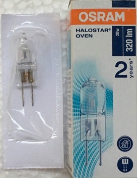 Лампа OSRAM HALOSTAR OVEN 20 Вт 12 В G4 64428