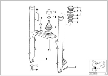 PRZEGUB KULOWY ŁĄCZNIK BMW R850 R1100 R1150 R1200
