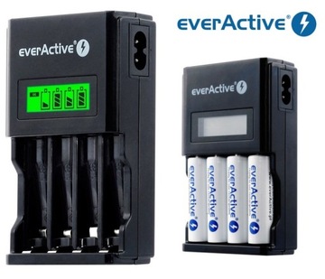 Зарядное устройство для аккумуляторов AAA AA LCD Everactive NC450