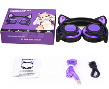 LED BLUETOOTH НАУШНИКИ CAT EAR НОВАЯ МОДЕЛЬ!!!