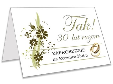 Zaproszenia zaproszenie na 25 40 50 Rocznicę Ślubu