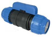 Zawór kulowy ''blue'' PVC fi50 PN10 do rur PE