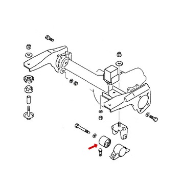 Втулка подвески оси FR L200 PAJERO MB430694