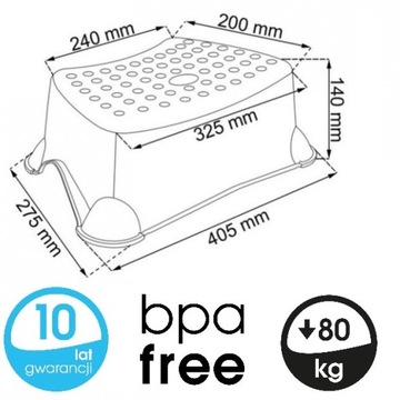 PODEST ANTYPOŚLIZGOWY stołek podnóżek stopień MAŁA SYRENKA ARIELKA