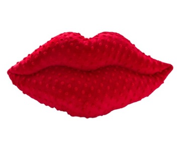 Подушка Minky Lips ко Дню святого Валентина 38х20 подарок