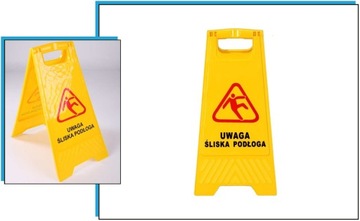 TABLICA UWAGA ŚLISKA PODŁOGA