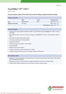 GRUBA DWUSTRONNA TAŚMA 1mm KLEJĄCA SZKŁO 6mmx33m