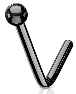 KOLCZYK DO NOSA 316 L STAL 0,8/6/2 mm KULECZKA
