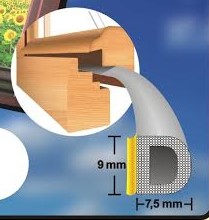 Уплотнитель оконный Д 100 метров КОРИЧНЕВЫЙ ПРОЧНЫЙ!!!
