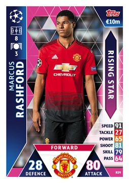 karta Champions league 2018/19 RS9 Marcus Rashford