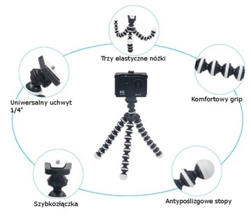 ГИБКИЙ ШТАТИВ РУЧКА ДЛЯ КАМЕРЫ ТЕЛЕФОН 16 СМ