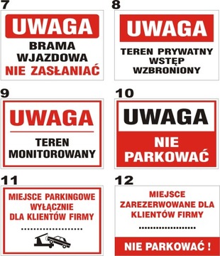 ПРЕДУПРЕЖДАЮЩИЕ ТАБЛИЧКИ: парковка запрещена, 20х30см, ПВХ.