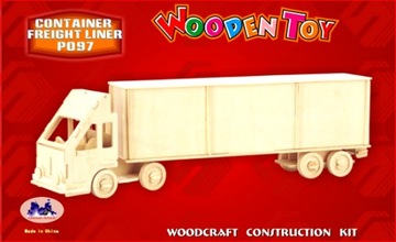 фото ориг. №3, Puzzle wooden automobile cargo tir