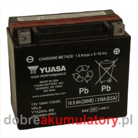 AKUMULATOR YUASA YTX20HL-BS 12V/18Ah YTX20L USA