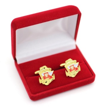 Запонки ТЕМНО-СИНИЕ с футляром