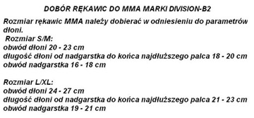 ПЕРЧАТКИ ДЛЯ ММА DIVISION-B2 S/M R/B DIV-MMA01