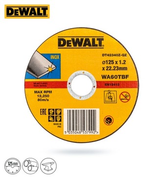 DeWalt DWE4257 УГЛОВАЯ ШЛИФОВАЛЬНАЯ МАШИНА 125 1500 +10 дисков