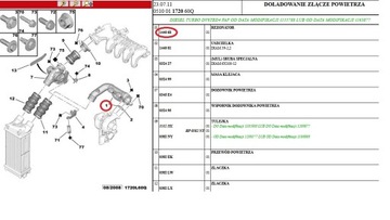 ОРИГИНАЛЬНАЯ ВОЗДУШНАЯ ТРУБА ТУРБО 144068 PEUGEOT