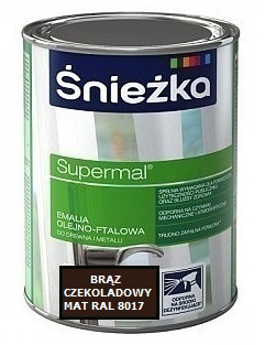 SUPERMAL EMALIA OLEJNO-FTALOWA BRĄZ CZEKO MAT 0,2L