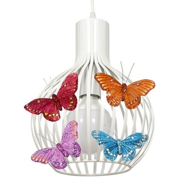 CIEKAWA Lampa wisząca BUTTERFLY KULA - można LED