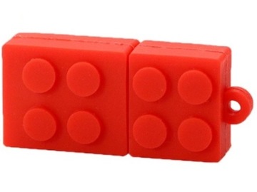 PENDRIVE USB 8 GB KLOCKI LEGO CZERWONE ZABAWA FUN